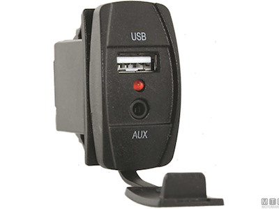 PRESA ROCKER USB+AUX 