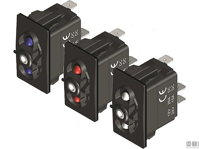 Interruttore Impermeabile IP68 Two LED