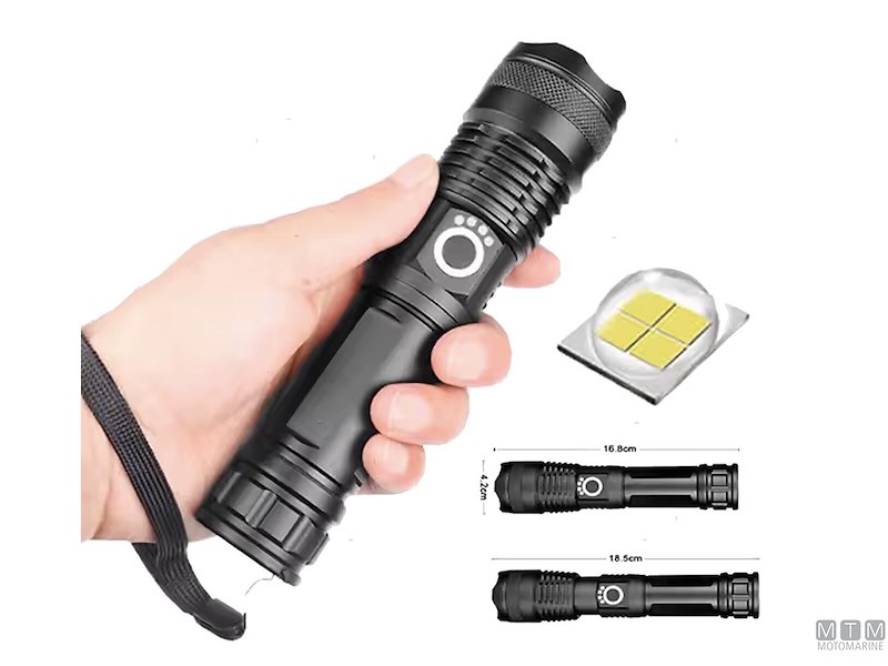 TORCIA RICARICABILE LED WATERPROOF 