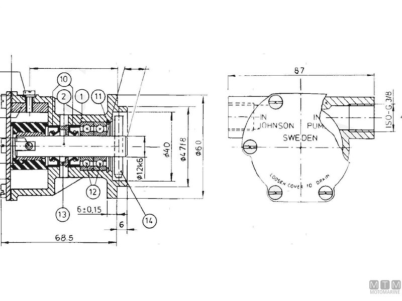Pompa SPX Johnson F4B-9 (10-35098-4) - 3/8"