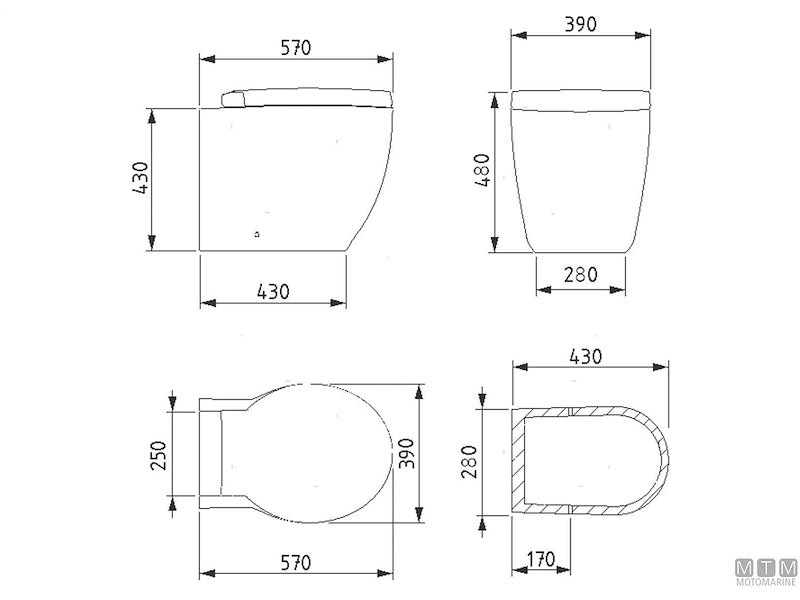 WC - Toilet Tecma Evolution Plus
