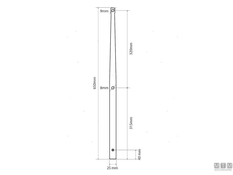 Candelieri per Base a Perno in Acciaio Inox