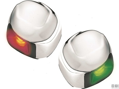 Fanali di Via Orizzontali 1NM Acciaio Inox (CE-USCG) 