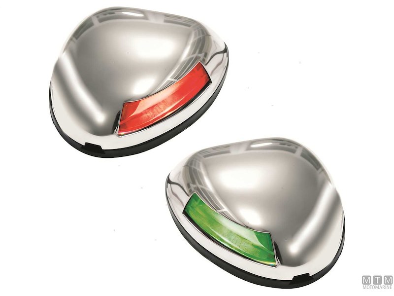 Fanali di Navigazione Orizzontali Compatti Inox 1NM (CE-USCG) 