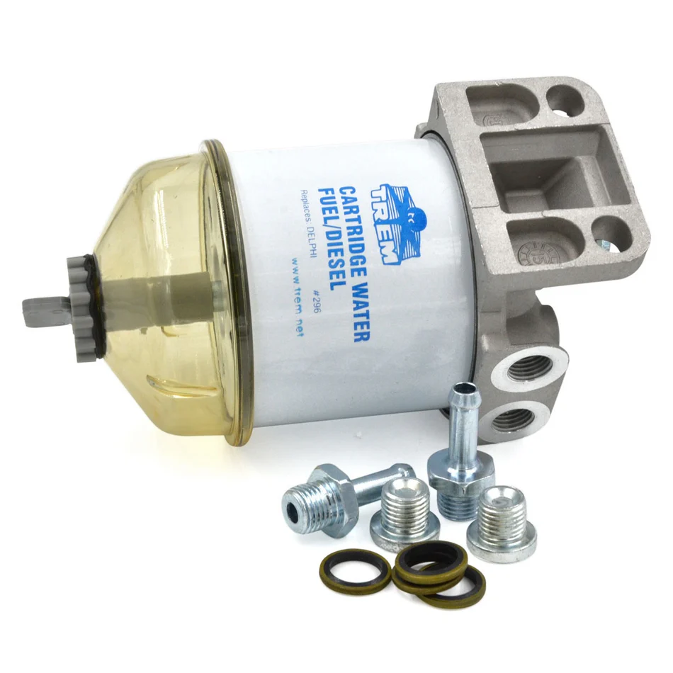 Filtro gasolio tipo CAV-296 con spurgo mod. plastica Trem