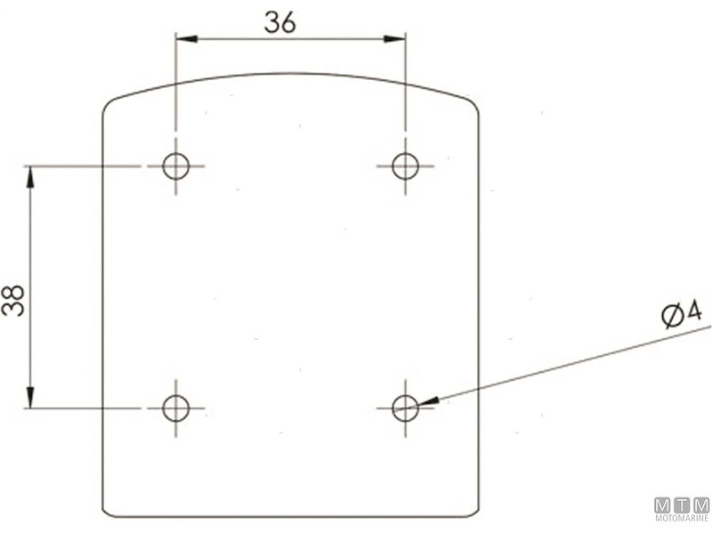 Fanali di Navigazione LED Midi Neri RINa 