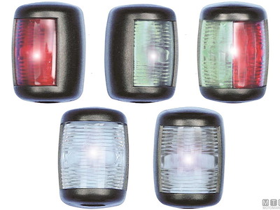 Fanali di Navigazione LED Mini Neri RINa 