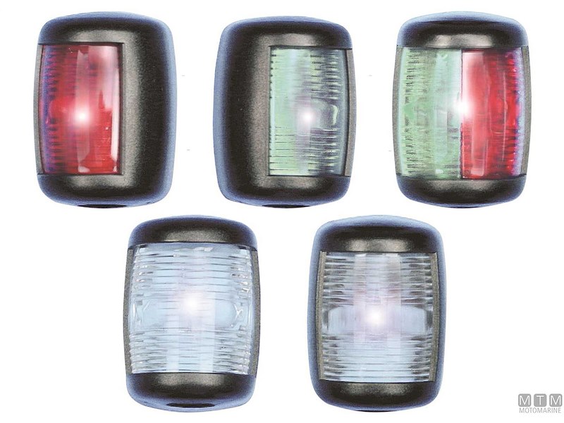 Fanali di Navigazione LED Mini Neri RINa 