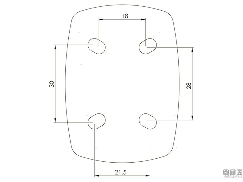Fanali di Navigazione LED Mini Bianchi RINa 
