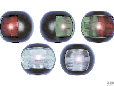 Fanali di Navigazione LED Flat Neri RINa 