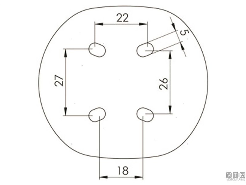 Fanali di Navigazione LED Flat Neri RINa 