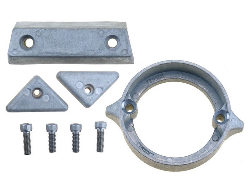 Kit anodi in alluminio per piedi Volvo 290 DP