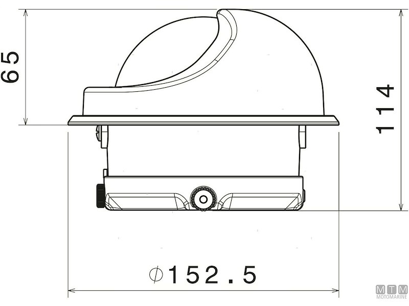 BUSSOLA A-NAUTIC C15/150 ROSA DA 100MM NERA