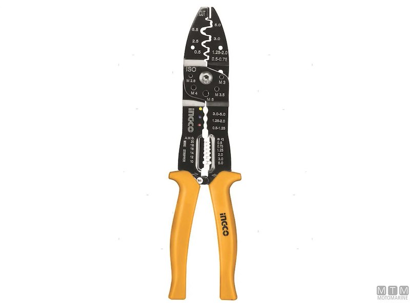 PINZA CRIMPA E SPELLA FILI MULTIUSO L250MM