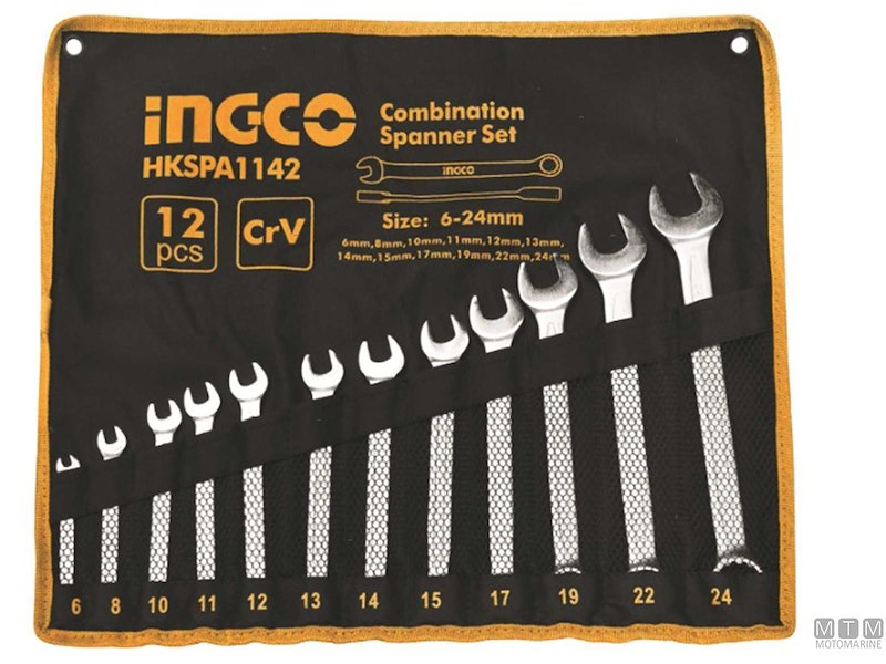CHIAVI FISSE COMBINATE 6-24MM SET 12PZ
