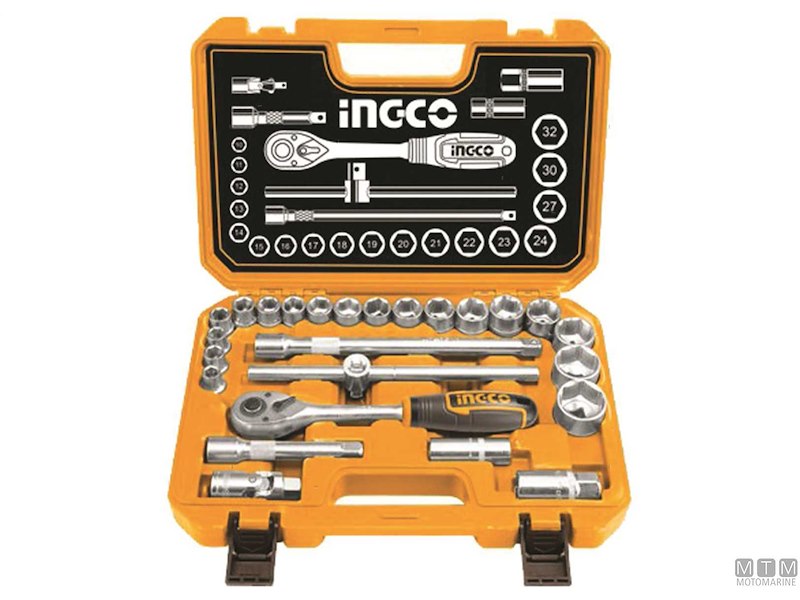 VALIGETTA CRICCHETTO 1/2 CON BUSSOLE 10-32MM SET 25PZ