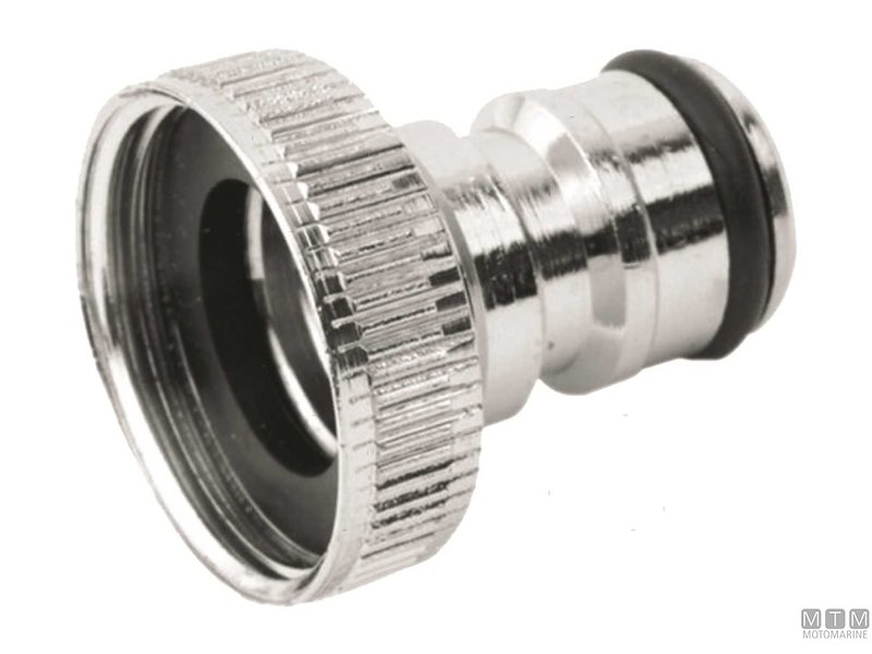 RACCORDO PORTAGOMMA RAPIDO DA 3/4" IN OTTONE CROMATO