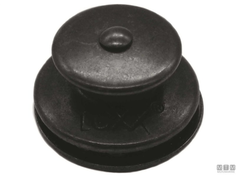 TESTA BOTTONE LOXX IN OTTONE PLACCATO NERO