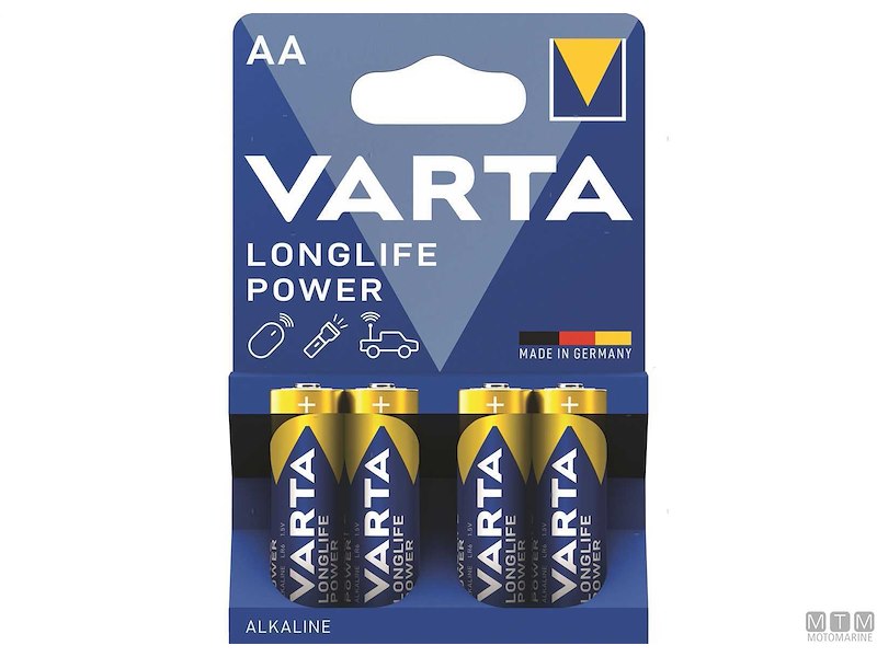 BATTERIE VARTA AA STILO ALCALINE LONGLIFE POWER CF4PZ