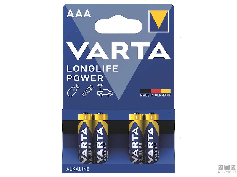 BATTERIE VARTA AAA MINISTILO ALCALINE LONGLIFE POWER CF4PZ
