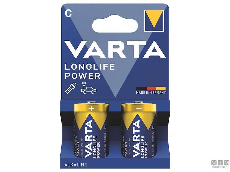 BATTERIE VARTA C MEZZA TORCIA ALCALINE LONGLIFE POWER CF2PZ