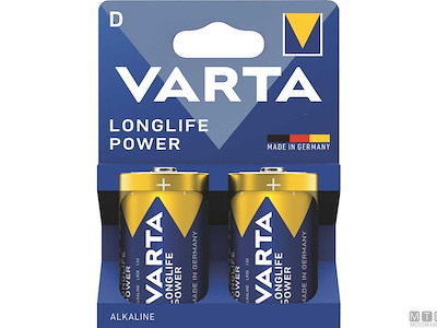 BATTERIE VARTA D TORCIA ALCALINE LONGLIFE POWER CF2PZ