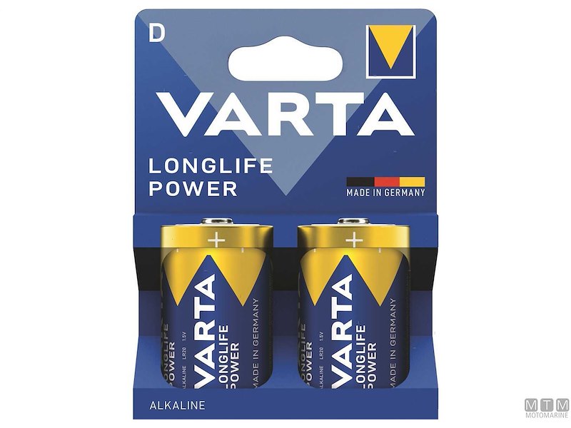 BATTERIE VARTA D TORCIA ALCALINE LONGLIFE POWER CF2PZ