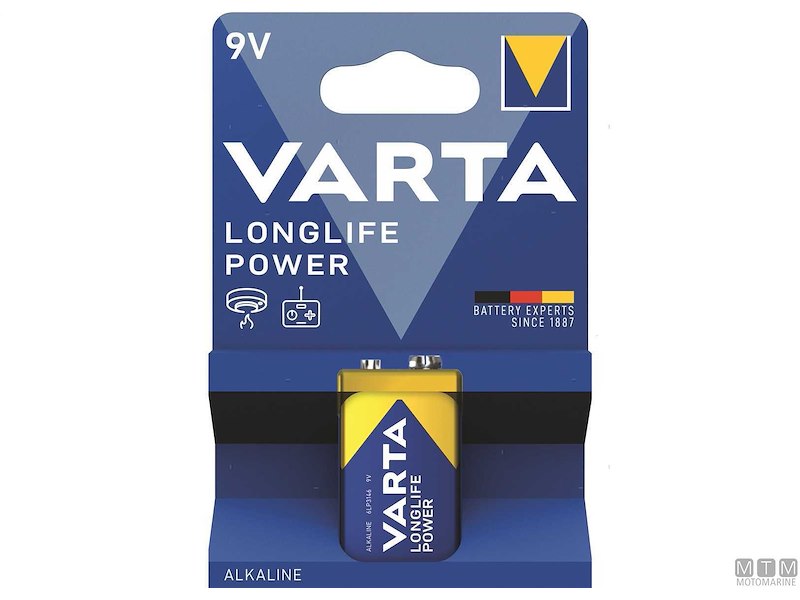 BATTERIA VARTA 9V TRANSISTOR ALCALINE LONGLIFE POWER